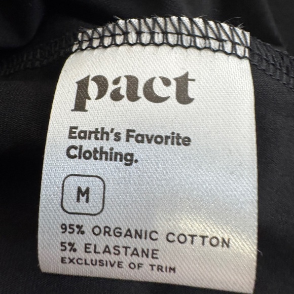 NWT Pact Womens Black Fit & Flare Petal Sleeve Mini Dress M Minimalist Twee - Picture 11 of 13